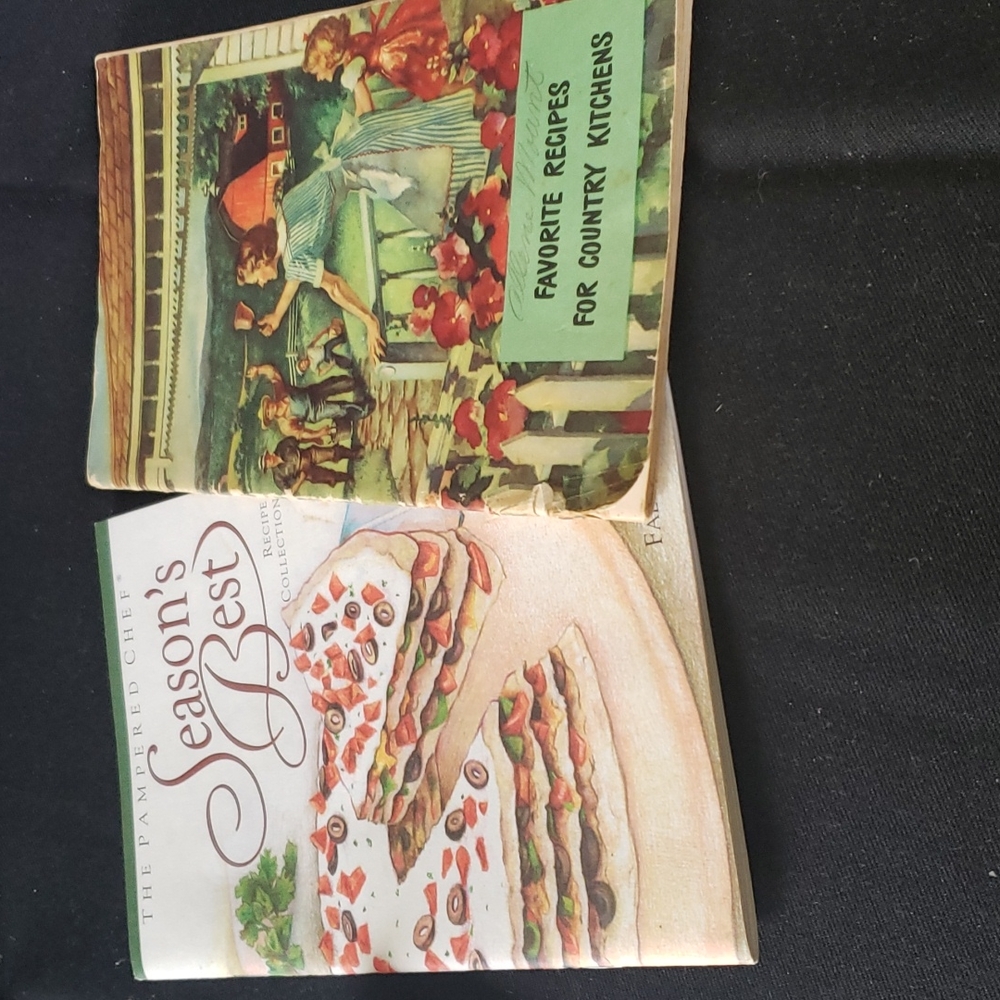 Two vintage cookbooks. Pamphlets Paperbacks